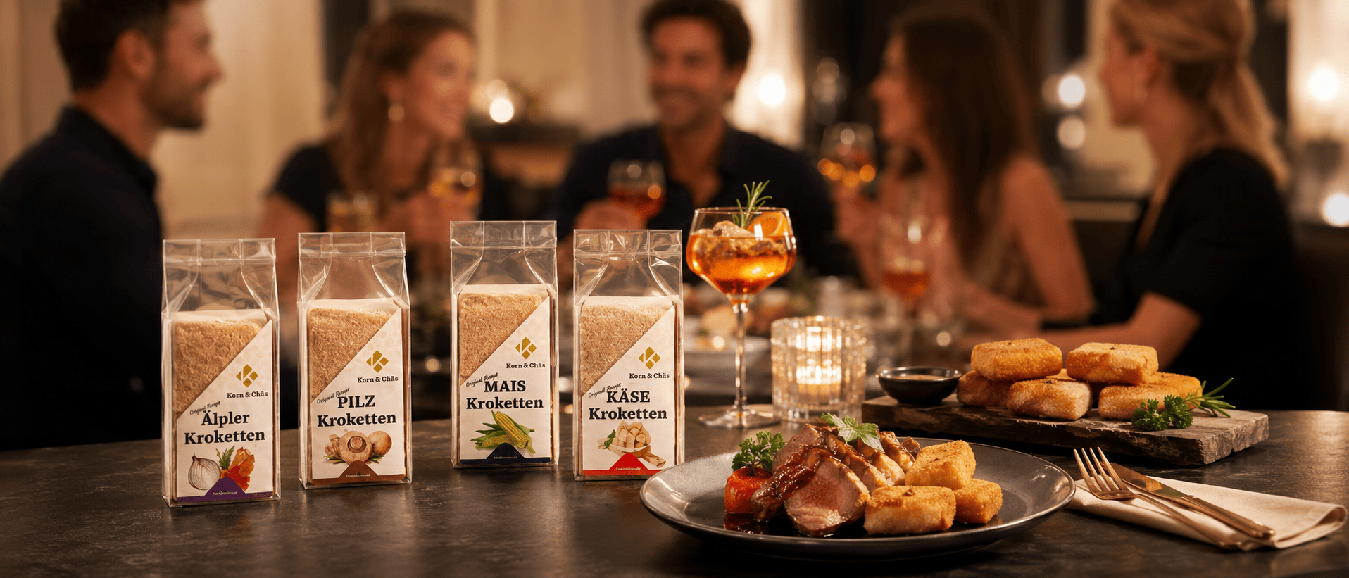 Käse-Kräcker beim Apéro